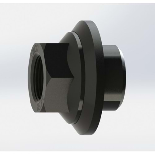 BİJON SOMUNU M22x1,5 DİŞ DÖNER PULLU KISA GALVANİZLİ - EKERSAN