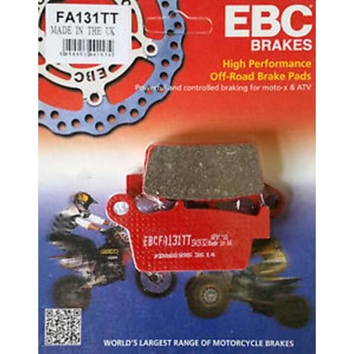 131 EBC KARBON GRAFİT BALATA CR125, CR250, XR400, XR650, YZ400 F (FA131TT)