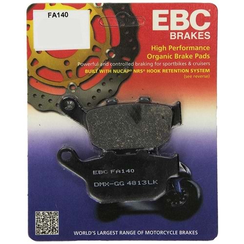 140 EBC ORGANİK BALATA ARKA CBR500, NC750, KLE650, VT1100 (FA140)