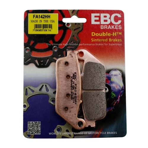 142 EBC SİNTERLİ BALATA GW250 inazuma, Z750, VT600, CBR250 R, CBR600 (FA142HH)