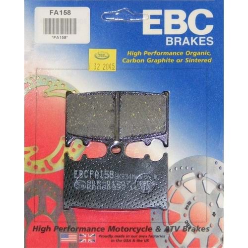 158 EBC ORGANİK BALATA (FA158)