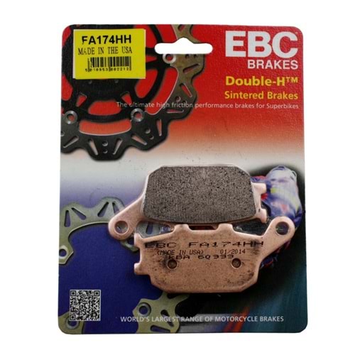 174 EBC SİNTERLİ BALATA ARKA DL650, NC700, CBR600, FZ1, FZ6, FZ8 (FA174HH )