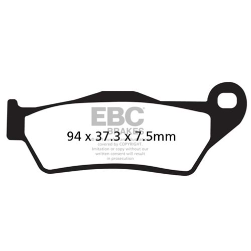 181 EBC SİNTERLİ ARKA BALATA KTM1050 1190 1290, SİNTERLİ ÖN BALATA TIGER800 TENERE700