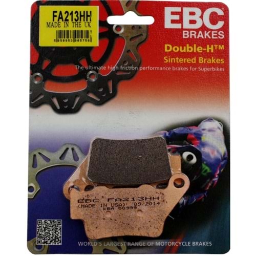 213 EBC SİNTERLİ BALATA ARKA BMW F 650, F 800, KTM DUKE 125, DUKE 690, TT 600 (FA213HH)