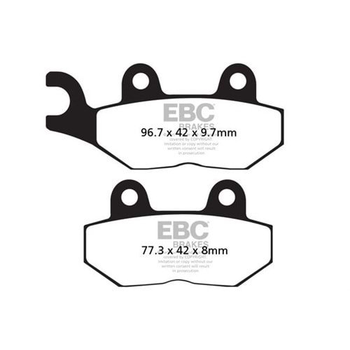 214 EBC ARKA BALATA CF MOTO, KLX125, DR250, YZ125 (FA214-2HH)