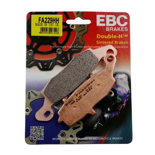 229 EBC SİNTERLİ BALATA ER5, ER6, DL1000, VN1500, KLE650 (FA229HH)