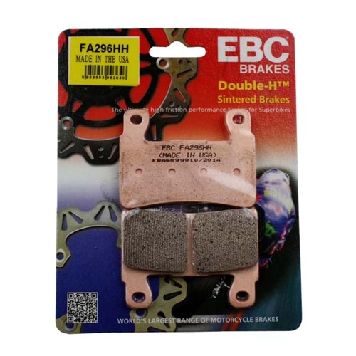 296 EBC SİNTERLİ BALATA ÖN CBR600 F, CBR600 RR, CBR900 RR (FA296HH)