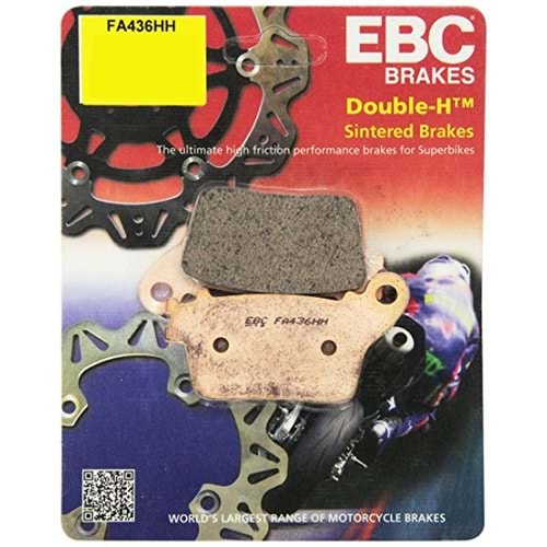 436 EBC SİNTERLİ BALATA ARKA HONDA CBR 1000 RR, CB 600, CBR 600, NC 700, ZX 10 R (FA436HH)