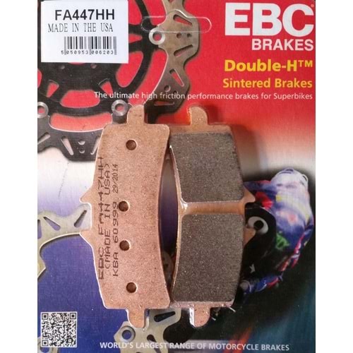 447 EBC SİNTERLİ BALATA ÖN GSXR600, GSX1000, DUCATİ MONSTER 1200 (FA447HH)
