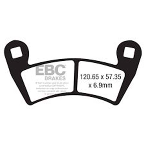 452 EBC DİSK BALATA POLARİS ATV 500, 700 , RZ-R 800, 1000 ÖN (FA452R)
