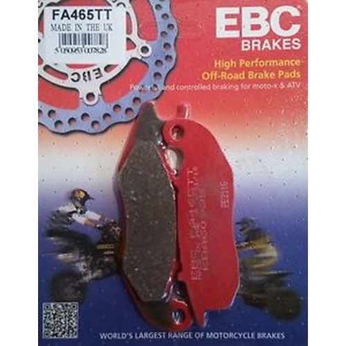 465 EBC KARBON DİSK BALATA ÖN CRF 250 L 13-21, CRF 250 RALLY 17-21, LIBERTY 125 17-18 (FA465TT)