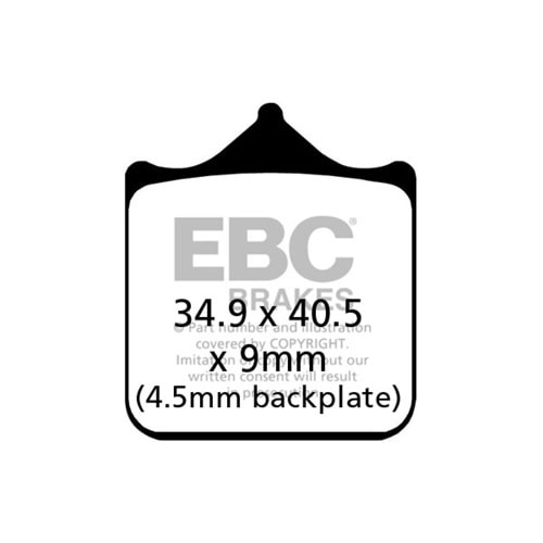 604 EBC Bmw S1000 R 14-19, S1000 RR 10-18 Disk Balata Ön (4 Adet) (FA604/4HH)