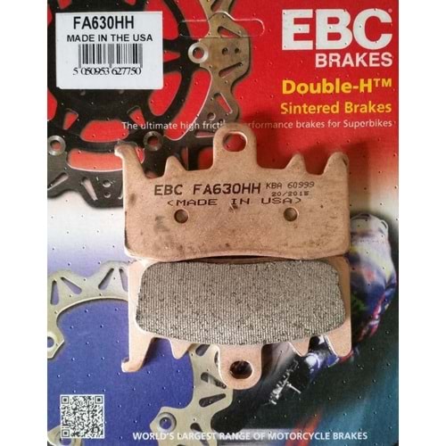 630 EBC Sinterli Ön Balata BMW F 800 R, R 1200 GS, Ducati 1200 Monster (FA630HH)