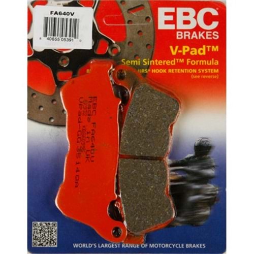 640 EBC YARI SİNTERLİ BALATA ÖN HARLEY XL883, XL1200 (FA640V)