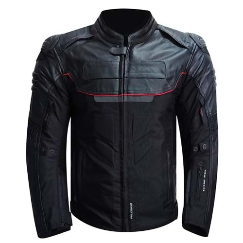 Prosev Falcon Motosiklet Montu Kadın Dört Mevsim Deri - SİYAH - L