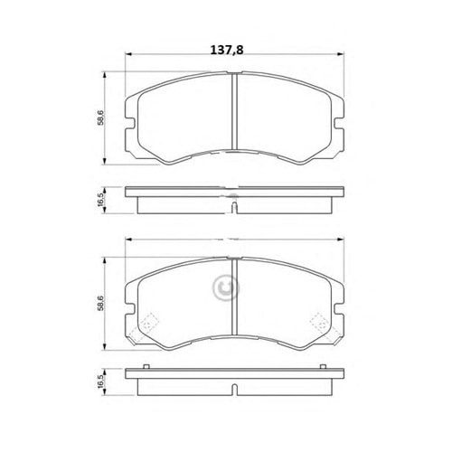 Disk Balata Opel Frontera, Isuzu Ön - TRW