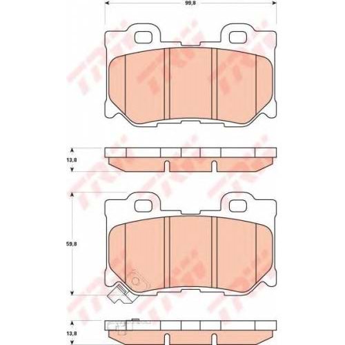 Disk Balata Nissan 370 Z İnfiniti FX37 3,7 Arka - TRW