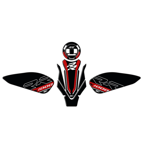 GP Kompozit BMW S 1000 RR 2019-2024 Uyumlu Tank Pad Seti Siyah
