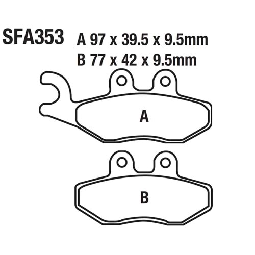 353 ÖN FREN DİSK BALATASI VESPA GTS150 PRİMAVERA 125-150, PİAGGİO FLY LİBERTY