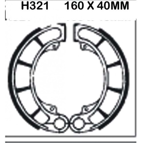 EBC H321 FREN BALATA ARKA HONDA SHADOW VT 600, 750 C, CB 500 R/T 94-96 R