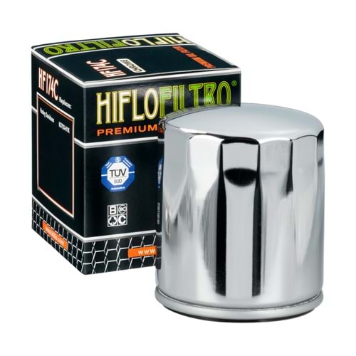 174 YAĞ FİLTRESİ KROM Harley V-Rod, Night Rod, Street Rod HIFLO HF174C