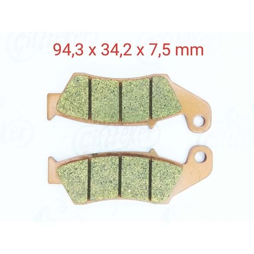 185 ÖN FREN DİSK BALATASI HONDA CRF 125-250-400 KAWASAKİ KLX 250 YAMAHA YZ 250-400-450