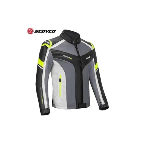 SCOYCO JK152 MEVSİMLİK GRİ BEYAZ MONT (2XL)