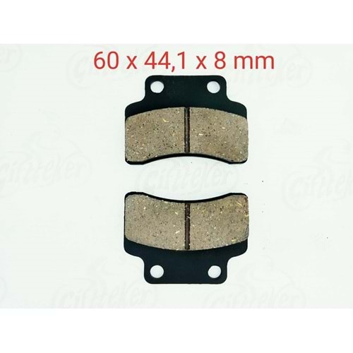 235 DİSK FREN BALATA ÖN E-BİKE, HUSSAR-POPCORN, KEEWAY FOCUS 50-MATRİX 50-125-150