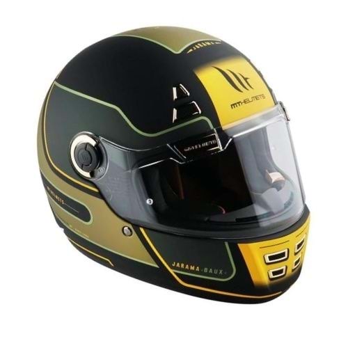 Mt Kask Retro Jarama Baux B6 Mat Yeşil - Xl Beden
