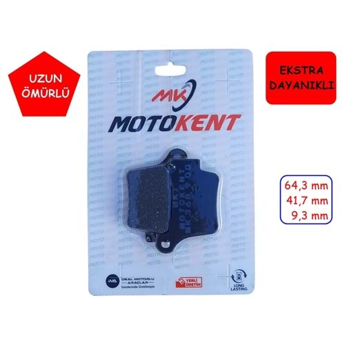 368 ARKA FREN DİSK BALATASI MTK KTM EXC125-250-350-450-500-530 HUSQVARNA TE 250-300 FE 250-350