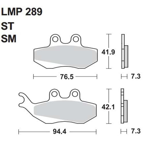 194 AP RACİNG LMP289 ST ORGANİK DİSK BALATA ÖN VE ARKA