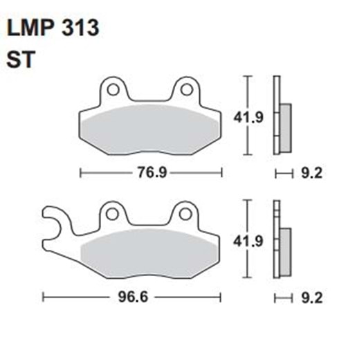 228 AP RACİNG LMP313 ST ORGANİK DİSK BALATA