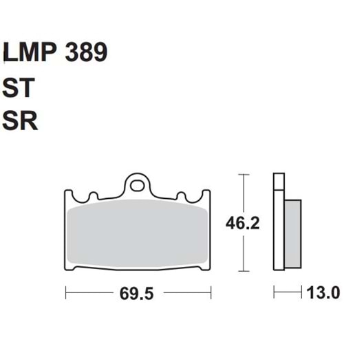 366 AP RACİNG YARI SİNTER DİSK BALATA (LMP389 SR)