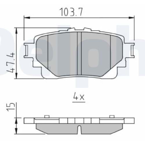 Disk Balata Toyota Rav 4, Corolla, Lexus - Arka