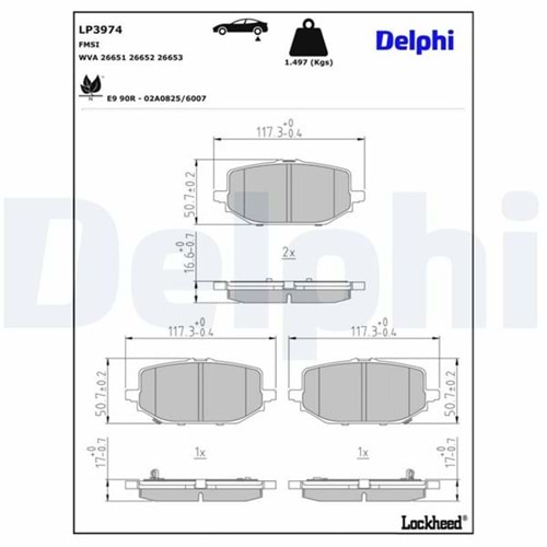 Disk Balata Arka Honda HR-V 2.0, Accord, E-Hev 2024