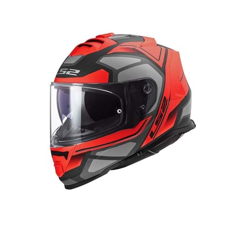 Ls2 Kask Storm Faster Mat Kırmızı Titanium - 2Xl Beden