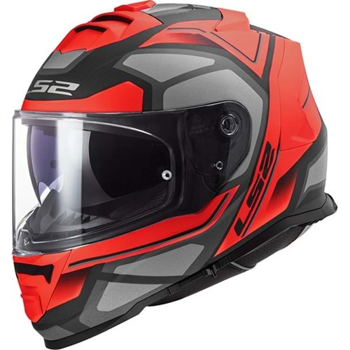 Ls2 Kask Storm Faster Mat Kırmızı Titanium