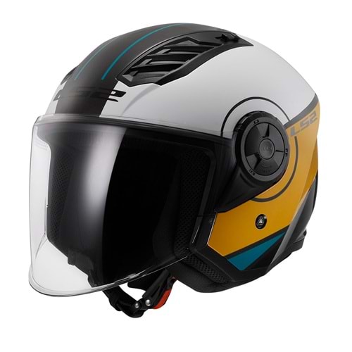 LS2 Airflow 2 Cover Siyah Beyaz Kahve Kask - LARGE