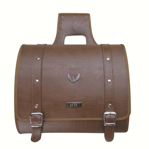 M.T.S CHOPPER YAN DERİ HEYBE KAHVERENGİ 2 ADETTİR