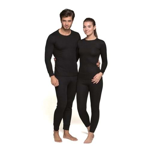THERMOFORM HEAVY ŞARDONLU TERMAL İÇLİK TAKIM SİYAH UNİSEX