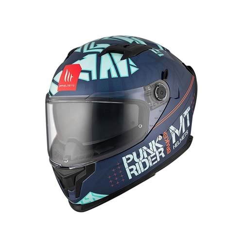 MT Kask Braker Punk Rıder C7 Parlak Siyah