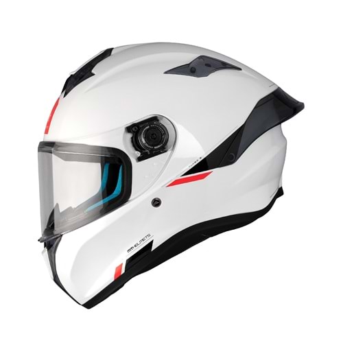 Kask Mt Targo S Solıd A0 Mat İnci Beyaz - L Beden