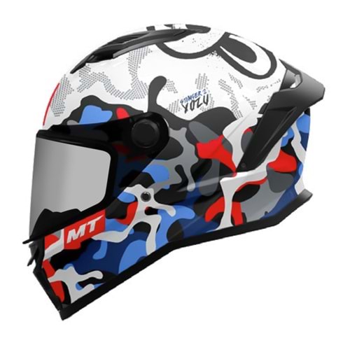 MT Kask Stinger 2 YOZU A7 Motosiklet Kaskı - BEYAZ - L Beden