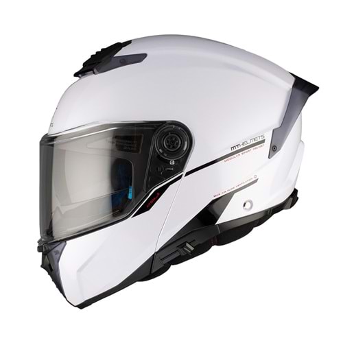 Kask Mt Atom 2 Sv Solıd A0 Çene Açılır - BEYAZ