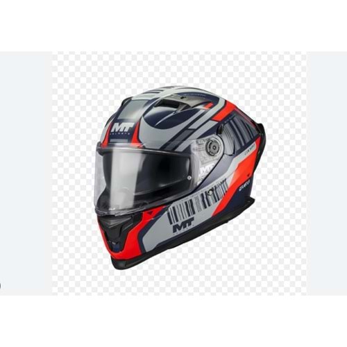 MT Kask Braker Cockpit C5 Parlak Mavi Motosiklet Kask - L Beden