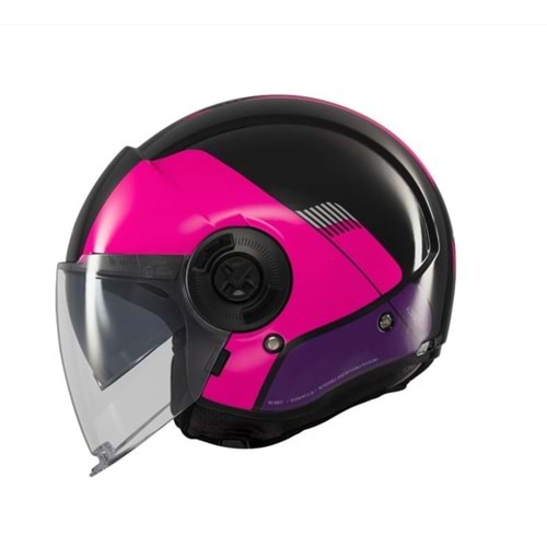 Mt Kask Vıale Sv S Advance B58 Parlak Motosiklet Kaskı - PEMBE - L Beden