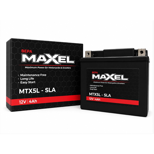 MAXEL MTX5L-SLA 12V-4 AMPER 70 CCA BAKIMSIZ AKÜ