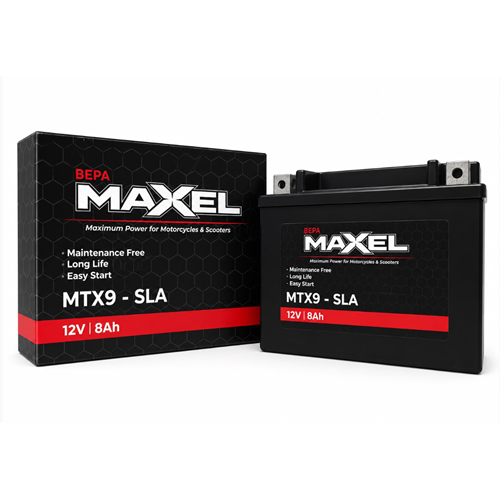 MAXEL MTX9-SLA 12V-8 AMPER BAKIMSIZ AKÜ