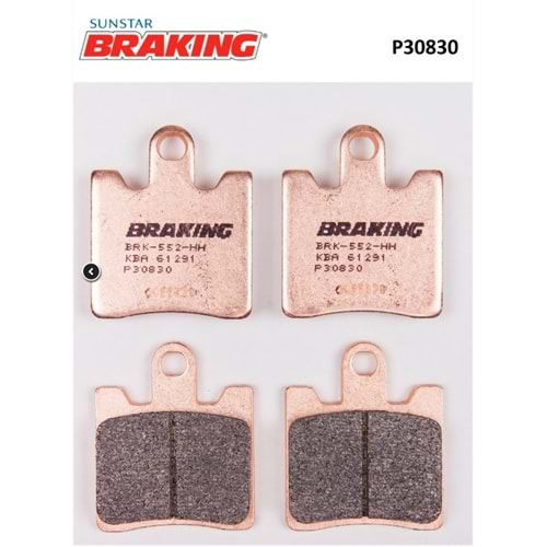 423 BRAKING SİNTERLİ ÖN FREN BALATASI P30830