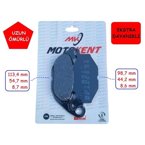 663 YAMAHA R25 MT-25 ÖN FREN DİSK BALATASI MTK